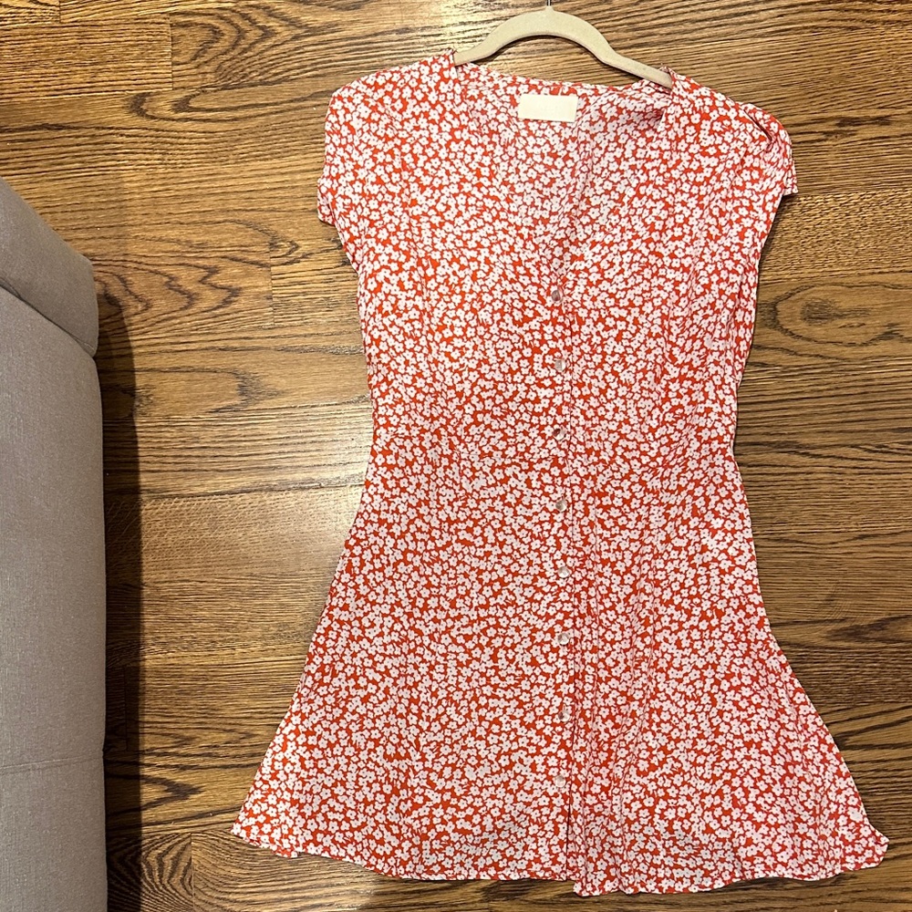 Capulet Red and White Floral Mini Dress